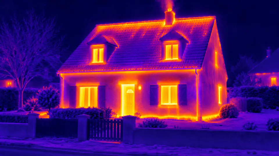 Thermogramme d’une maison : ce que montre une caméra thermique